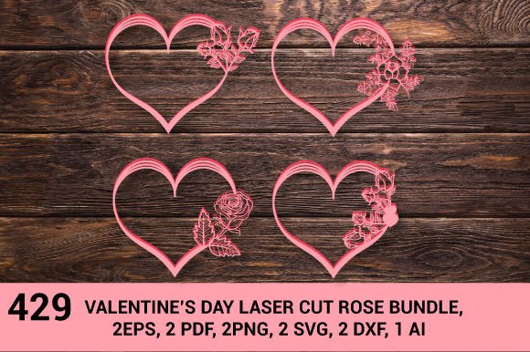 3d Hand Painted ,love Layer Bundle SVG