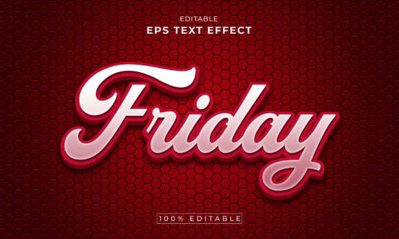 Black Friday Editable 3D Text Effect