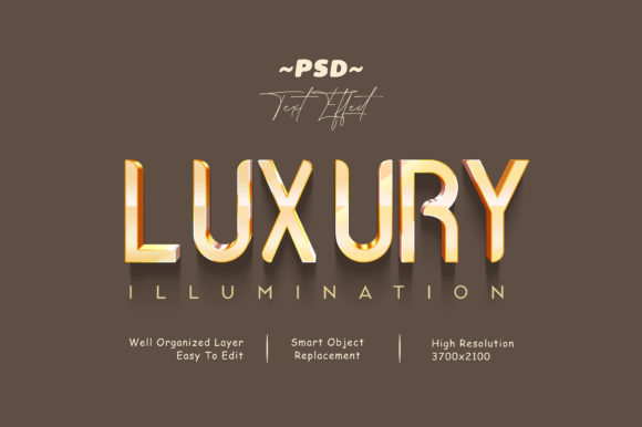Elevate Your Designs with the Luxury Gold Color PSD 3D Text Effect