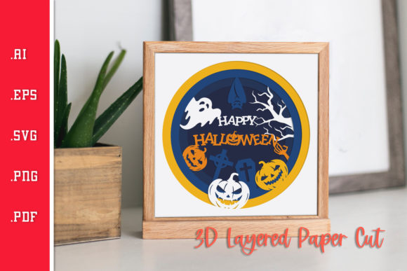 Evaluating the Happy Halloween - 3D Layered SVG for Your Next Crafting Project