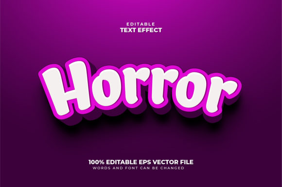 Horror 3D Text Effect, Editable Text Sty: A Deep Dive into Vector Design Versatility