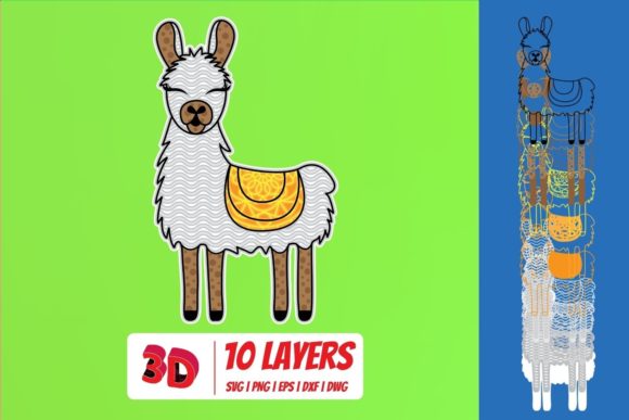 Lama 2 3D Layered SVG Cut File: A Comprehensive Guide for Digital Crafters