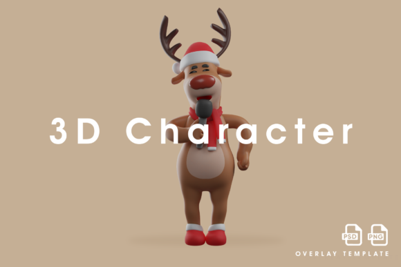 The Art of the 3D Christmas Deer Holding a Microphone: A Guide to High-Resolution Cartoon Assets